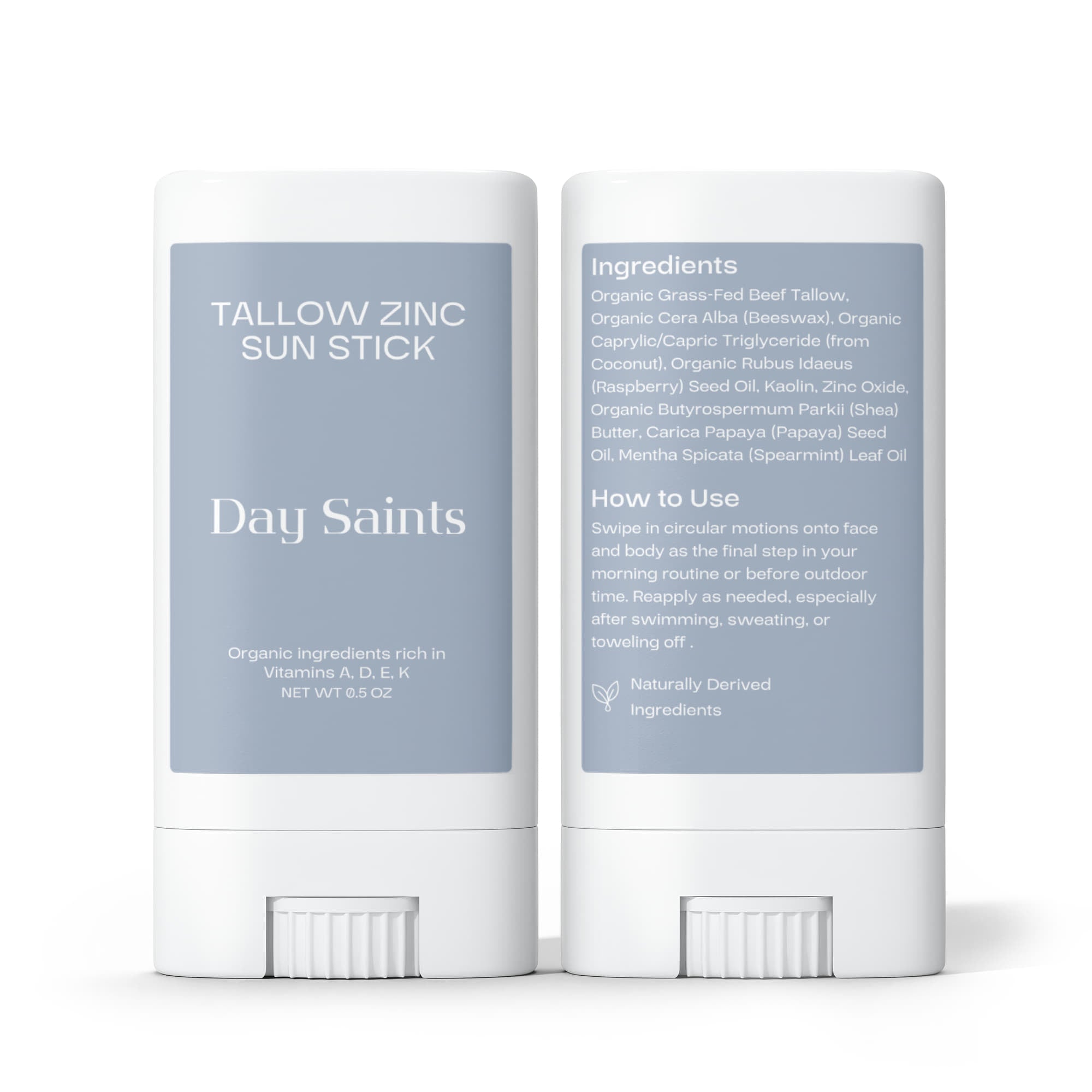 2 Pack Tallow Zinc Sun Stick